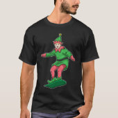 Elves Kerstmis Snowboard T-shirt (Voorkant)