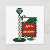 Elves Legs Merry kerstcadeLabel Informatiekaartje (Voorkant)