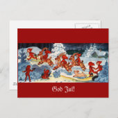 Elves Racing Yule Goats! Briefkaart (Voorkant / Achterkant)