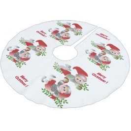 Elves Tree Skirt afspelen Kerstboom Rok