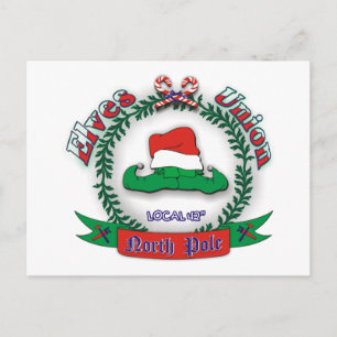 Elves Union Kerstmis Feestdagenkaart