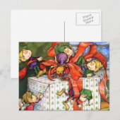 Elves Workshop Kerst Feestdagenkaart (Voorkant / Achterkant)