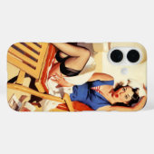  Elvgren Cruiseschip Retro Pin Up Meisje Case-Mate iPhone Case (Achterkant (horizontaal))