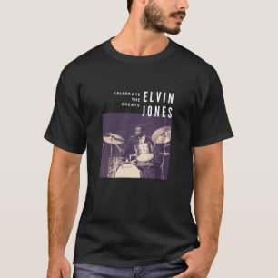 Elvin Jones Grote Jazz Drummer Muzikant T-shirt