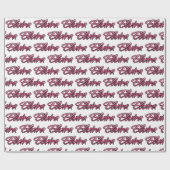Elvira faded pink personalisiertes Geschenkpapier Cadeaupapier (Vlak)