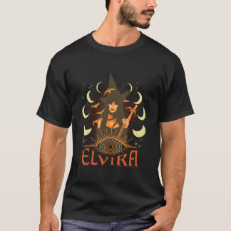 Elvira meesteres van de donkere heks collage t-shirt
