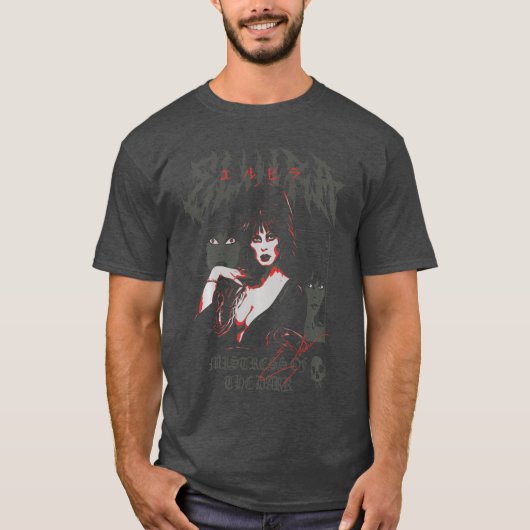 Elvira Mistress of the Dark Collage Poster HorrorV T-shirt (Voorkant)