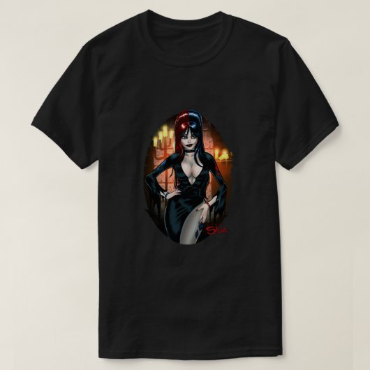 Elvira Quinn Mistress of Mayhem! Classic T-shirt (Design voorkant)