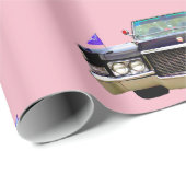 Elvira roze verpakkingspapier cadeaupapier (Rol Hoek)