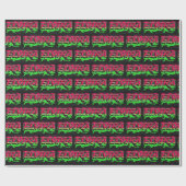 Elvira Vorname Name Graffiti red green Cadeaupapier (Vlak)