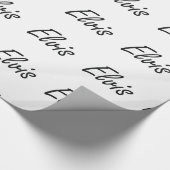 Elvis Artististieke naamontwerp Cadeaupapier (Hoek)