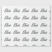 Elvis Artististieke naamontwerp Cadeaupapier (Vlak)