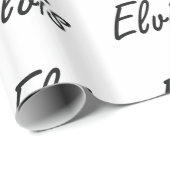 Elvis Artististieke naamontwerp Cadeaupapier (Rol Hoek)