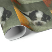 ELVIS, Blue roan &tan american cocker spaniel pup Cadeaupapier (Rol Hoek)