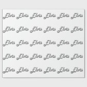 Elvis Classic Retro Name Design Cadeaupapier (Vlak)