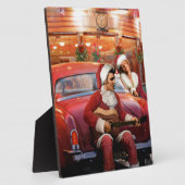 Elvis en Marilyn Kerstmis Fotoplaat (Zijkant)