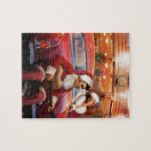 Elvis en Marilyn Kerstmis Legpuzzel (Horizontaal)