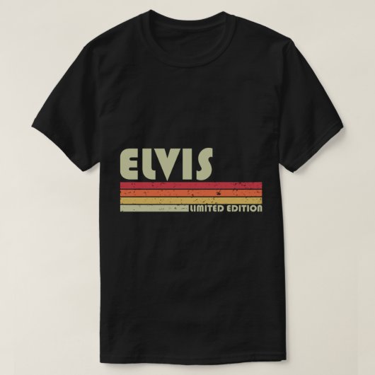ELVIS Gift Name Personalized Funny Retro  B T-shirt (Design voorkant)