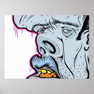 Elvis heeft het gebouw verlaten poster