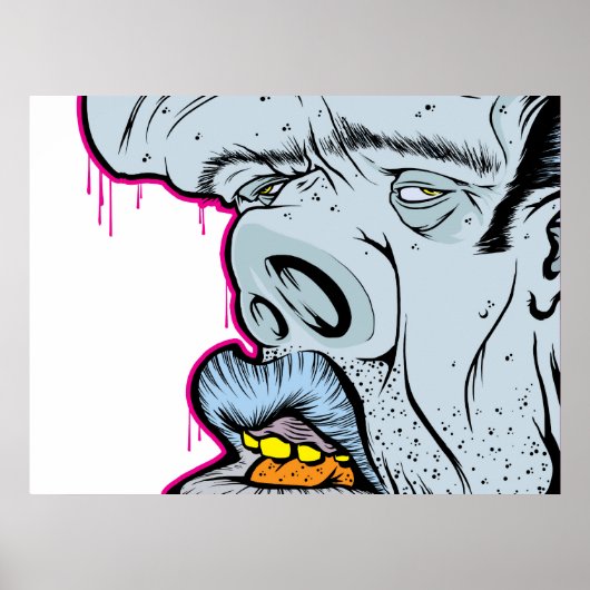 Elvis heeft het gebouw verlaten poster (Voorkant)