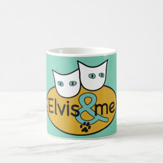 "Elvis & ME" 11 oz Aqua Classic Mok