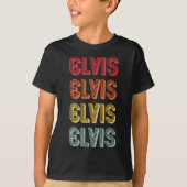 ELVIS Name Personalized Funny Retro  Birthd T-shirt (Voorkant)