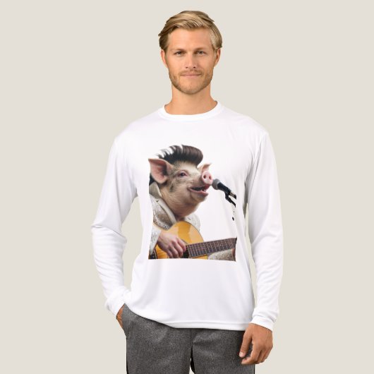 elvis pigley Tri-Blend shirt (Voorkant)
