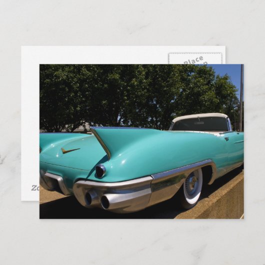 Elvis Presley's Green Cadillac Converteerbaar in Briefkaart (Voorkant / Achterkant)
