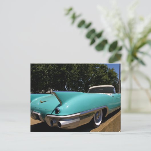 Elvis Presley's Green Cadillac Converteerbaar in Briefkaart (Staand voorkant)