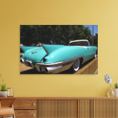 Elvis Presley's Green Cadillac Converteerbaar in Canvas Afdruk (Insitu (Woonkamer))