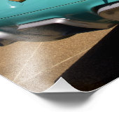 Elvis Presley's Green Cadillac Converteerbaar in Foto Afdruk (Hoek)