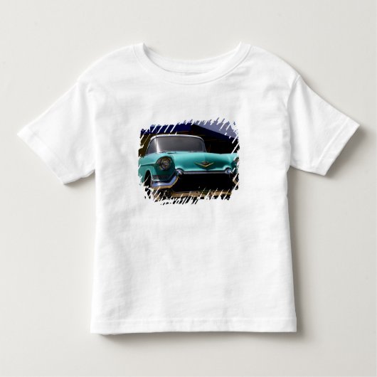 Elvis Presley's Green Cadillac Converteerbaar in Kinder Shirts (Voorkant)