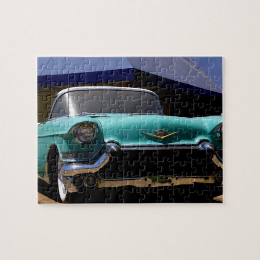 Elvis Presley's Green Cadillac Converteerbaar in Legpuzzel (Horizontaal)