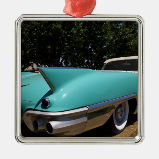 Elvis Presley's Green Cadillac Converteerbaar in Metalen Ornament (Voorkant)