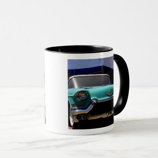 Elvis Presley's Green Cadillac Converteerbaar in Mok (Voorkant rechts)