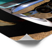 Elvis Presley's Green Cadillac Converteerbaar in Poster (Hoek)