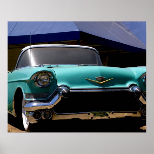 Elvis Presley's Green Cadillac Converteerbaar in Poster (Voorkant)
