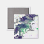 Elvish face - digital tekening, fantasy Art Magnet (Voorkant / Achterkant)