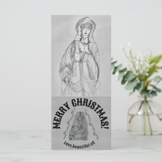 Elvish kerstkaart (Staand voorkant)