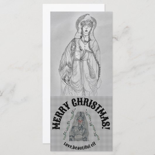 Elvish kerstkaart (Voorkant / Achterkant)