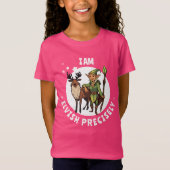 Elvish Precies Kinder kerstelf T-shirt (Voorkant)