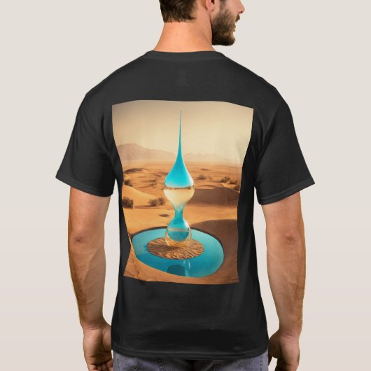 Elvish Wing Embleem: Gotisch Mechanisch Ontwerp T-shirt (Achterkant)