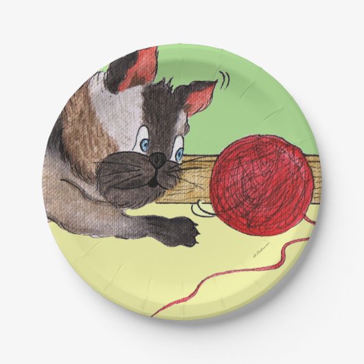 Elvis's Red Yarn Paper Bord (Voorkant)