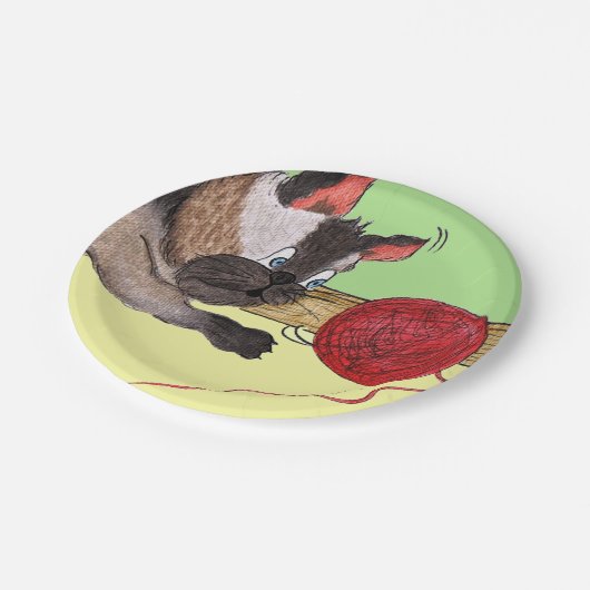 Elvis's Red Yarn Paper Bord (Gekanteld)