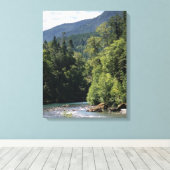 Elwha in de zomer canvas afdruk (Insitu (Houten vloer))