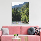 Elwha in de zomer canvas afdruk (Insitu (Woonkamer))