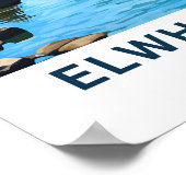 Elwha River Washington Reisprint Poster (Hoek)