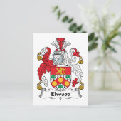 Elwood Family Crest Briefkaart (Staand voorkant)