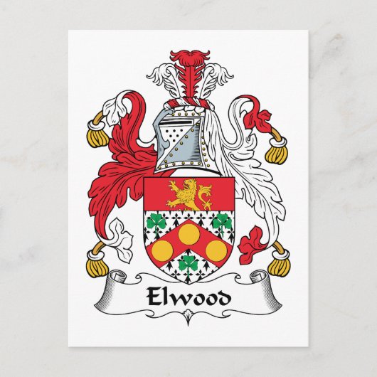 Elwood Family Crest Briefkaart (Voorkant)