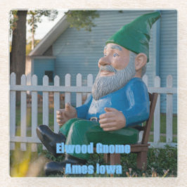 Elwood Gnome Ames Iowa Onderzetter Glazen Onderzetter